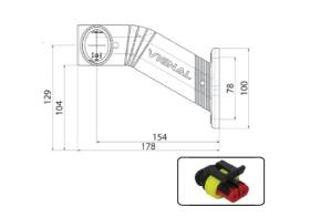 ATRESSA ILUMINACION LP011200 - LUZ POSICIÓN GOMA LED IZQUIERDO ROJO/AMBAR/INCOLORO 12/24V C