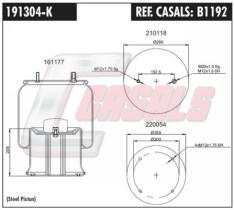 CASALS B1192 - BOTELLA SUS.NEUMATICA SMB COMPLETA