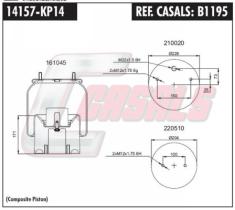 CASALS B1195 - BOTELLA SUS.NEUMATICA R.O.R.