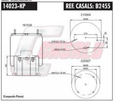 CASALS B2455 - SUSP. NEUMÁTICA PISTÓN PLÁSTICO