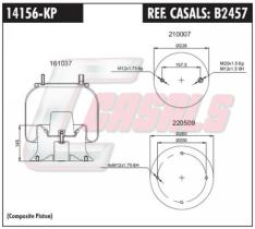 CASALS B2457 - SUSP. NEUMÁTICA PISTÓN METÁLICO