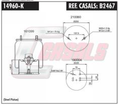 CASALS B2467 - SUSP. NEUMÁTICA PISTÓN METÁLICO