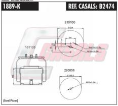 CASALS B2474 - SUSP. NEUMÁTICA PISTÓN METÁLICO