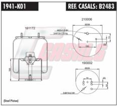 CASALS B2483 - SUSP. NEUMÁTICA PISTÓN METÁLICO