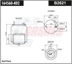 CASALS B2621 - BOTELLA SUS.NEUMATICA-VOLVO 22058737