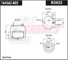 CASALS B2622 - BOTELLA SUS.NEUMATICA-VOLVO 22058739