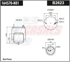 CASALS B2623 - BOTELLA SUS.NEUMATICA-VOLVO 21224749