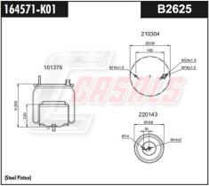 CASALS B2625 - BOTELLA SUS NEUMATICA-VOLVO 21224751