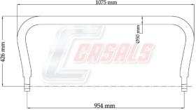 CASALS E1113 - BARRA ESTABILIZADORA VOLVO L-1075MM