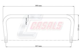 CASALS E1129 - BARRA ESTABILIZADORA VOLVO TRASERA