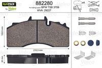 VALEO 882280 - J.PASTILLA DE FRENO  OPTIPACK TRASERO