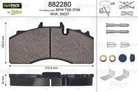 Valeo 882280 - J.PASTILLA DE FRENO  OPTIPACK TRASERO