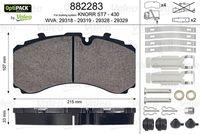 VALEO 882283 - J.PASTILLA DE FRENO  OPTIPACK TRASERO