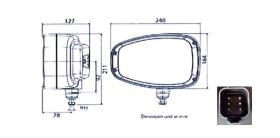 ATRESSA ILUMINACION FA000100 - FARO LED IZQUIERDO 12/24V LUZ RUTA/CRUCE/POSICION/INTERMITEN