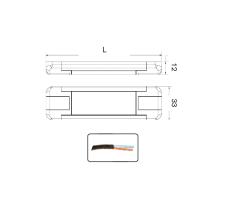 ATRESSA ILUMINACION LI017800 - LUZ INTERIOR LEDS 12/24V 114 MM