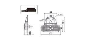 ATRESSA ILUMINACION LL010150 - LUZ POSICION LATERAL LED 24V SOPORTE RECTO CONEX. RÁPIDA CAB