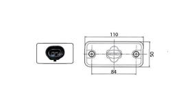 ATRESSA ILUMINACION LL011200 - LUZ POSICION LATERAL 12/24V CONECTOR 2 VIAS