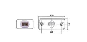 ATRESSA ILUMINACION LL011400 - LUZ POSICION LATERAL 12/24V CONECTOR 2 VIAS