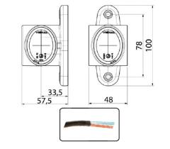 ATRESSA ILUMINACION LP011800 - LUZ POSICIÓN GOMA LED IZQUIERDO/DERECHO ROJO/AMBAR/INCOLORO