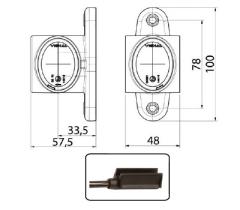 ATRESSA ILUMINACION LP011900 - LUZ POSICIÓN GOMA LED IZQUIERDO/DERECHO ROJO/AMBAR/INCOLORO