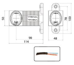 ATRESSA ILUMINACION LP012000 - LUZ POSICIÓN GOMA LED IZQUIERDO/DERECHO ROJO/AMBAR/INCOLORO