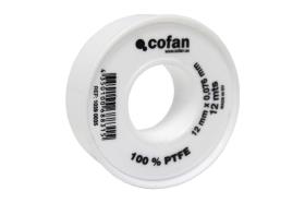 Cofan 10390035 - ROLLO 12 MTS CINTA PTFE DE 12MM X 0,076MM