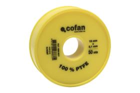 Cofan 10390037 - ROLLO 50 MTS CINTA PTFE DE 19MM X 0,10MM