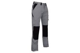 Cofan 1100206238 - PANTALÓN TRABAJO "PLUTÓN" ELASTANO GRIS-NEGRO T-38