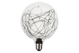 Cofan 52004023 - BOMBILLA LED GLOBO ESTRELLAS E27 1,2W 50LM 2700K