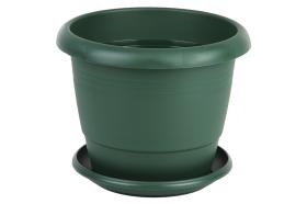 Cofan 90015561 - MACETA VERDE MODELO GARDENIA 35X28.8+ PLATO28 CM