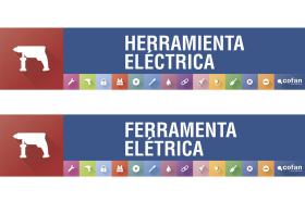 Cofan 21001131N - SEÑALETICA IMANTADA PARA EXPOSITOR 975 X 200 MM - ELECTRICID