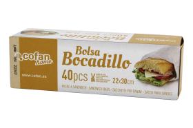 Cofan 41605131 - BOLSAS PARA BOCADILLOS 22X30 40UDS