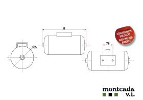 Montcada TA15400503563 - CALDERIN ALUMINIO 5 LT. D. 154X356