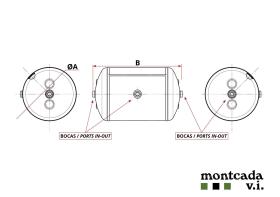 Montcada TA20601003753 - CALDERIN ALUMINIO 10 LT. D. 206X375