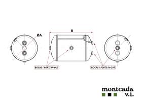 Montcada TA20601505384 - CALDERIN ALUMINIO 15 LT. D. 206X538