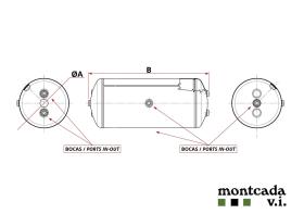 Montcada TA31004006294 - CALDERIN ALUMINIO 40 LT. D. 310X629
