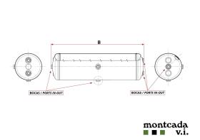 Montcada TS24602005005 - CALDERIN ACERO 20 LT. D. 246X500 (2