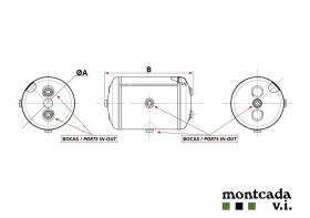 Montcada TS27603006165 - CALDERIN ACERO 30 LT. D. 276X616 (2