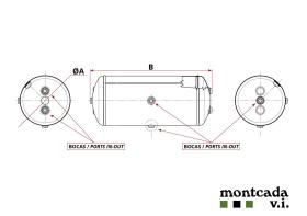 Montcada TS31003005165 - CALDERIN ACERO 30 LT. D. 310X516 (2
