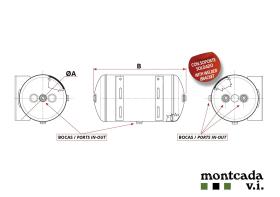Montcada TS31004006155 - CALDERIN ACERO 40 LT. D. 310X615 (2