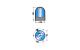ATRESSA ILUMINACION 5300 - MICROROT MRT 12V.AZUL-C/LAMP.