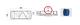 ATRESSA ILUMINACION PT029100 - PILOTO DERECHO UNIVERSAL CON TRIANGULO CON CONECTOR AMP 7P T