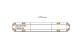 ATRESSA ILUMINACION RV047208 - PUENTE LEDS 12/24V 1.275 MM C/ CENTRO ILUMINADO